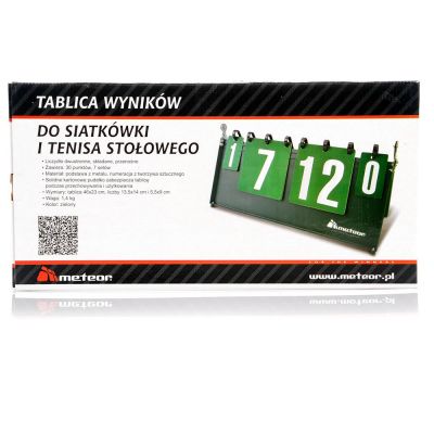 Meteor Volleyball- und Tischtennisanzeigetafel in Grün