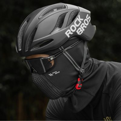 9. Rockbros LF25699 Fleece-Fahrrad-Sturmhaube – Schwarz