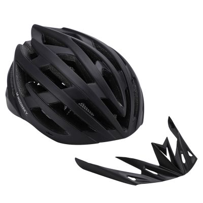 6. Wozinsky MTB-Fahrradhelm mit abnehmbarem Visier und USB-Rücklicht, Größe L – Schwarz