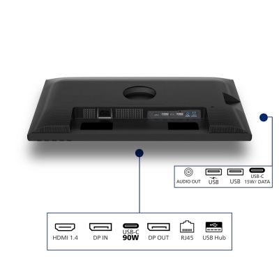 6. Philips 3000 Serie 24B2U3301D/00 Computermonitor 61,2 cm (24,1") 1920 x 1200 px WUXGA LCD Schwarz