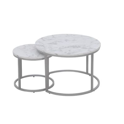 PAOLA WEISSER COUCHTISCH 60X40CM