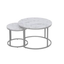 PAOLA WEISSER COUCHTISCH 60X40CM