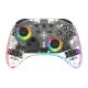 Deltaco Gaming GAM-198-T Transparenter Bluetooth/USB-Gamecontroller für Nintendo Switch, Nintendo Switch 2, Nintendo Switch OLED, Android und PC
