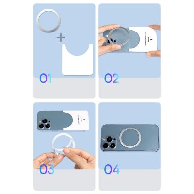 18. Baseus Halo Series Magnetring (2 Stück/Packung) schwarz (PCCH000001)