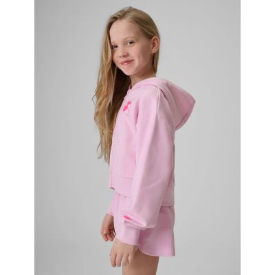 4. Lockerer Mädchen-Sweatshirt mit Kapuze 4F 4FJRSS26TSWSF2936-56S