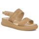 Damen-Keilsandalen aus Leder, Kamel, Filippo DS7746