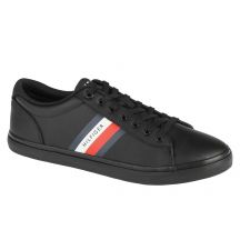 Tommy Hilfiger Essential Leather Vulc Stripes M Schuhe FM0FM03722-BDS
