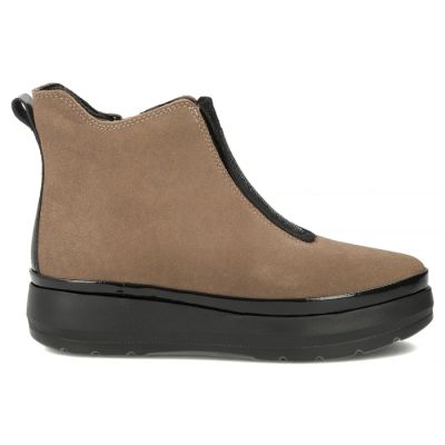 2. Beige Plateau-Ankle-Boots für Damen, Filippo DBT8264