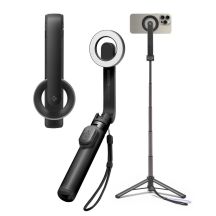 Spigen S571W MagSafe Bluetooth-Selfie-Stick mit Stativ – Schwarz