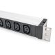 11. Digitus Steckdosenleiste mit Aluminiumprofil, 9 Steckdosen, IEC C14-Eingang