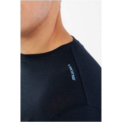 VIKING Salen Man Merino Herren-T-Shirt, marineblau, Größe M