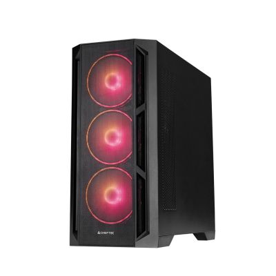 4. Chieftec PC-GA-01B-L-OP APEX LUMO Midi Tower Schwarzes Gehäuse