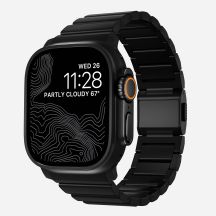 NOMAD Titanarmband – Titanarmband für Apple Watch 46 mm/49 mm (schwarze Hardware) V2