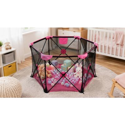 9. Extralink Kids | Kinderlaufstall | Faltbarer Spielplatz und Bällebad für Kinder 120 x 68 cm, groß, K-462