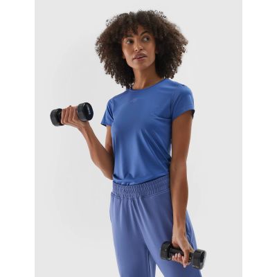 Schnelltrocknendes Damen-Trainings-T-Shirt 4F 4FWAW24TFTSF1011-31S