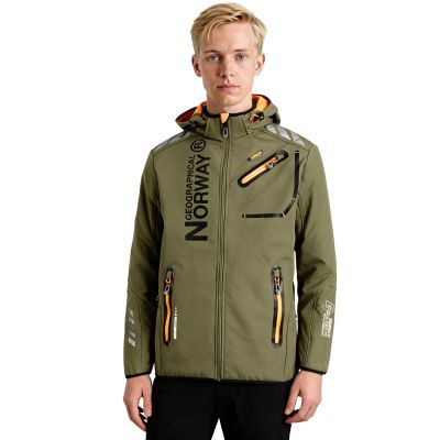 10. Geographical Norway Royaute DB 068 M WY1996H/GN-Kaki / Orange Softshelljacke