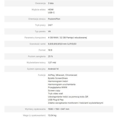 5. AVTEK DS2 43"-Informationsmonitor