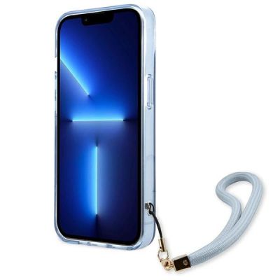 5. Guess GUHCP13SHTSGSB iPhone 13 mini 5,4 "blau / blau Hardcase Translucent Stap