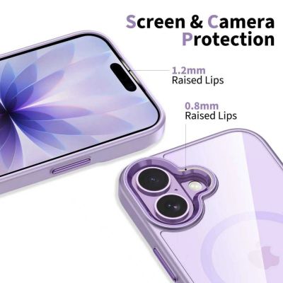 5. Tech-Protect MagMat MagSafe Hülle für iPhone 17 – Transparentes Lila