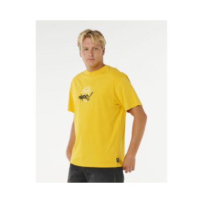 2. RIP CURL Inner Visions Rotten Sun Tee Gelb