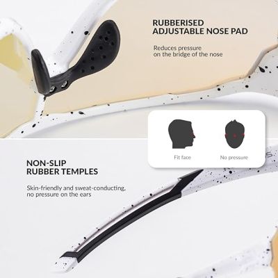 2. Rockbros Kinder-Sportbrille mit photochromen Gläsern