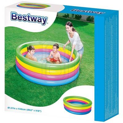 2. Bestway 4 Ringe Aufblasbarer Pool 3422 51117