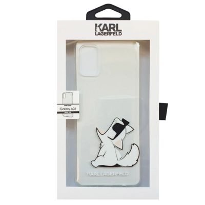 4. Karl Lagerfeld Choupette Fun Case für Samsung Galaxy A31 - Transparent