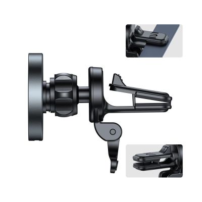 6. Tech-Protect MM15W-V5 Autotelefonhalter mit MagSafe 15W induktivem Ladegerät für Lüftungsschlitze – Schwarz
