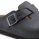 2. Birkenstock Boston Black Damen/Herren Clogs, geöltes Leder, schmale Slipper (0059463)