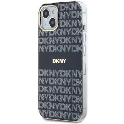 2. DKNY IML Mono & Stripe MagSafe Hülle für iPhone 15/14/13 – Schwarz