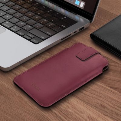 4. Tech-Protect SM65 Hülle für 6,0-6,9" Smartphones - Burgunderrot