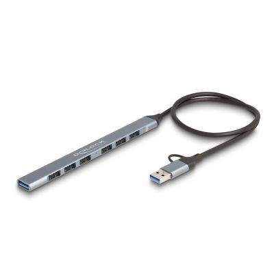 2. DeLOCK 64273 Hubs und USB 3.2 Gen 1 (3.1 Gen 1) Typ-C 5000 Mbit/s Grau