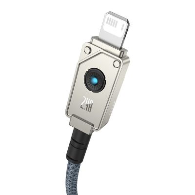 3. Baseus Unbreakable USB-IP-Kabel 2,4 A 1 m (Weiß)