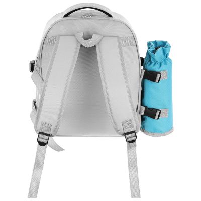 15. THERMISCHER PICKNICKRUCKSACK BLAU UND GRAU 25L ENERO CAMP