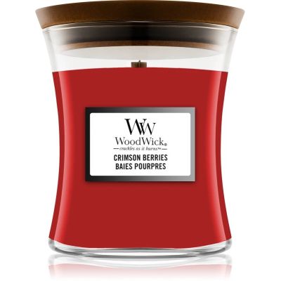 RIMSON BERRIES WOODWICK Mittlere Kerze