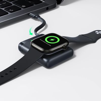 13. Baseus EnerFill FW11 5W Powerbank für Apple Watch mit integriertem Kabel – Schwarz