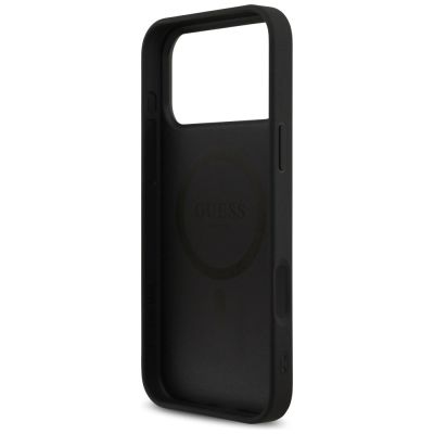 7. Guess 4G MagSafe-Hülle mit Printstreifen für iPhone 17 Pro Max – Schwarz