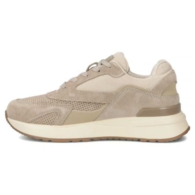 3. Ledersneaker, Wildleder, beige Schuhe, Filippo DP7728/26