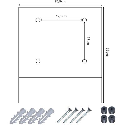 16. Briefkasten 30,5 x 9,5 x 33 cm 1067520 SASKA GARDEN