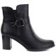 2. Gefütterte Damen-Ankle-Boots mit Blockabsatz, schwarz, M.Daszyński SA125-32