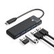 Orico PAPW4A-C3 USB-Hub mit 4 Anschlüssen (4x USB-A 3.0, 0,15 m Kabel) – Schwarz