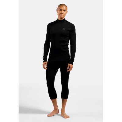 Odlo BL TOP Rollkragen langarm ACTIVE WARM ECO Herren T-Shirt Größe M Schwarz