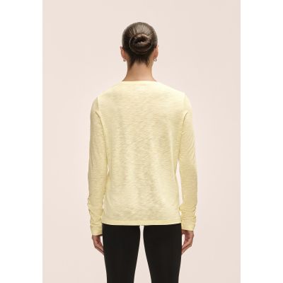 5. Casall Langarm-Trainingsshirt für Damen mit weicher Textur, Gelb