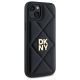 4. DKNY Quilted Stack Logo Hülle für iPhone 15 Plus – Schwarz