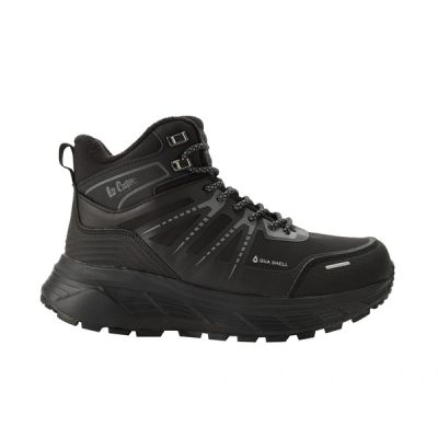 Lee Cooper Herren-Winter-Trekkingstiefel, gefüttert, wasserdicht, schwarz