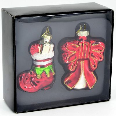 5. Glasform-Weihnachtsschmuck Schuh und Schleife MICA