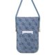 2. Guess GUOWBP4SNSB Handtasche – blaues 4G Metal Script Logo