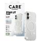 4. CARE by PanzerGlass Flagship Urban Explorer Case mit weißem MagSafe für iPhone 17 – Klarer Glitzer