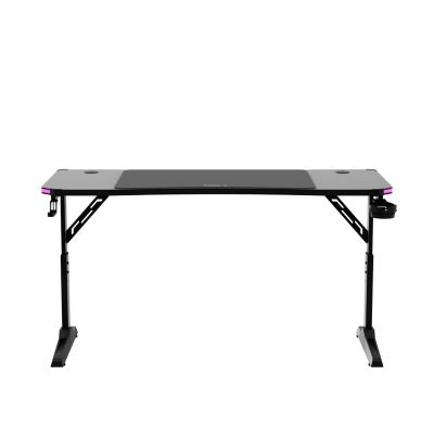 13. Huzaro Hero 3.6 RGB Schwarzer Gaming-Schreibtisch