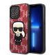 Karl Lagerfeld KLHCP13XPMNIKPI iPhone 13 Pro Max 6.7" Hardcase Rot/Rot Monogram Ikonik Patch